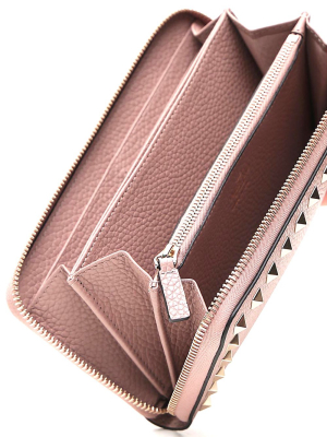 Valentino Garavani Rockstud Zip-around Wallet