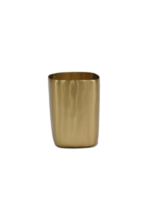 Brushed Brass Tall Vessel