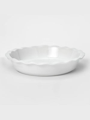 10.4" Stoneware Round Pie Dish - Threshold™