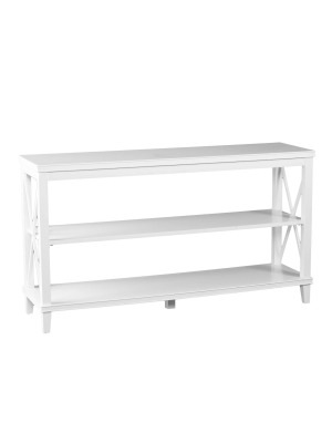 Lavellan Console Table With Storage White - Aiden Lane