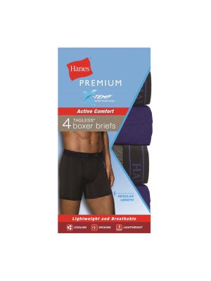 Hanes Premium® Men's Xtemp Boxer Briefs 4pk