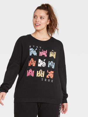 Women's Disney Mickey Graphic Sweatshirt - Black