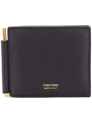 Tom Ford Money Clip Logo Printed Wallet