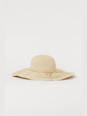 Shimmery Straw Hat