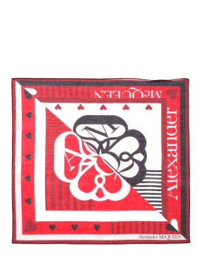 Alexander Mcqueen Graphic Printed Scarf