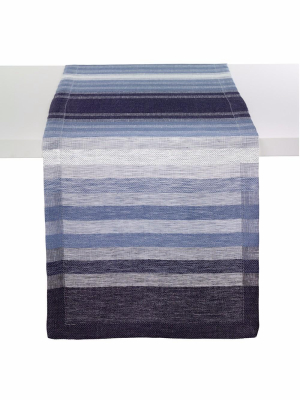 Bodrum Gradient Stripe Table Runner - Navy