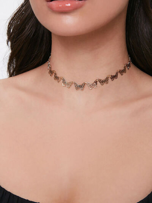 Butterfly Charm Choker