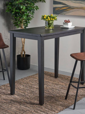 51" Broughton Rectangle Contemporary Bar Height Table Dark Gray - Christopher Knight Home