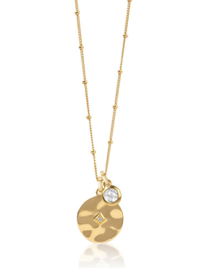 Inthefrow Zodiac Birthstone Gold Necklace