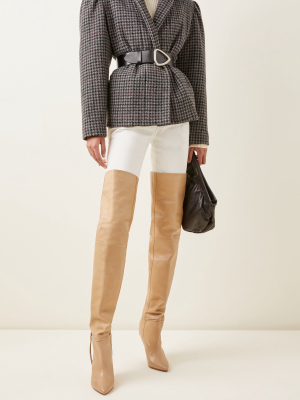 Kabadi Oversized Checked Wool Jacket