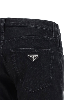 Prada Logo Plaque Jeans