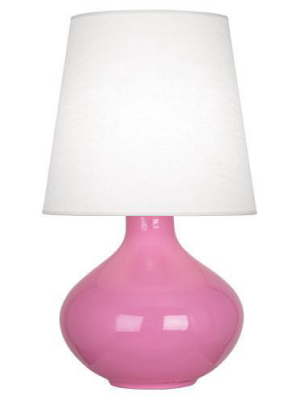 June Table Lamp (multiple Colors) With Oyster Linen Shade