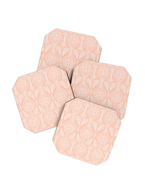 Marta Barragan Camarasa Marrakech Blush Coaster Set - Deny Designs