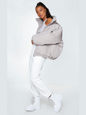 Grey Extreme Oversized Puffer Jacket