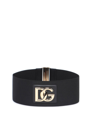 Dolce & Gabbana Logo Plaque Belt