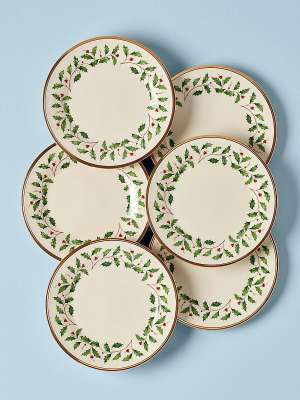 Holiday Salad Plate Set, Buy 3 Get 6