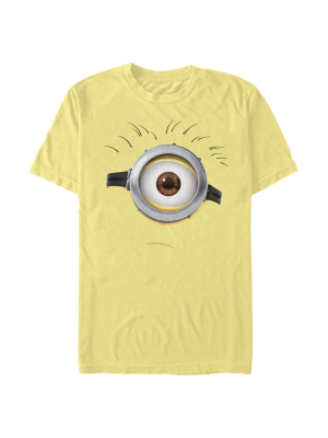 Men's Despicable Me Minions Carl Frowny Big Face T-shirt