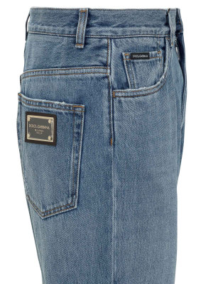 Dolce & Gabbana Straight-leg Denim Jeans