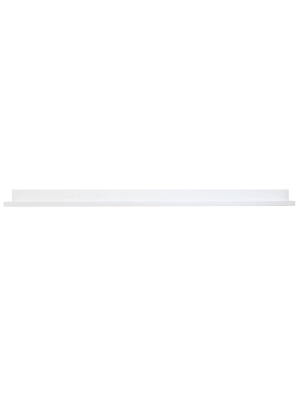 48" X 4.5" Picture Ledge Shelf White - Inplace