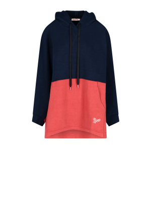 Marni Two-tone Drawstring Hoodie