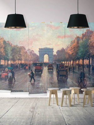 Sample Champs Elysees Wall Mural From The Erstwhile Collection By Milton & King