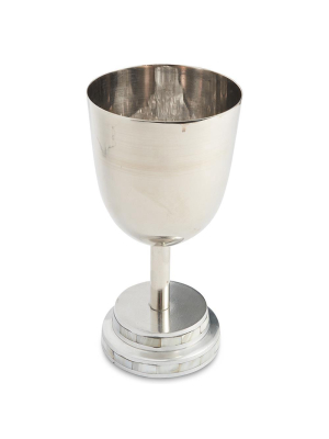 Julia Knight Kiddush Cup 6.75" In Pearl