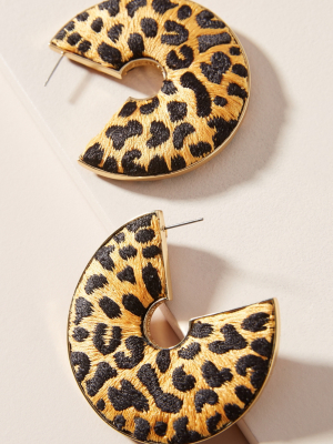 Mignonne Gavigan Leopard Hoop Earrings