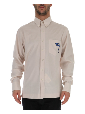 Prada Embroidered Logo Shirt