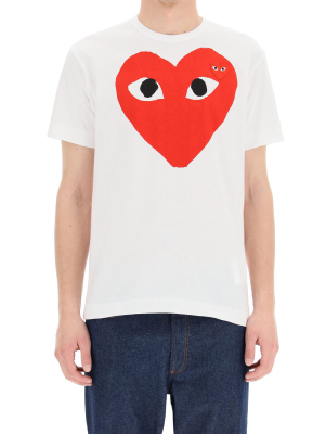 Comme Des Garçons Play Logo Crewneck T-shirt