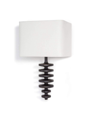 Fishbone Sconce (ebony)