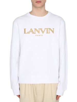 Lanvin Logo Embroidered Crewneck Sweatshirt