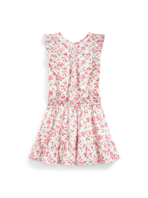 Floral Cotton Poplin Dress