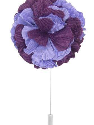 Cotton Lapel Pin - Parachute Maroon/lavender