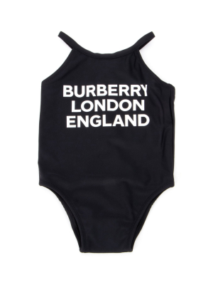 Burberry Kids Logo Print Swimsuit