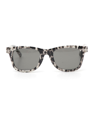 Saint Laurent Eyewear Square Leopard  Sunglasses