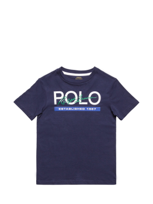 Ralph Lauren Kids Polo Logo Print T-shirt