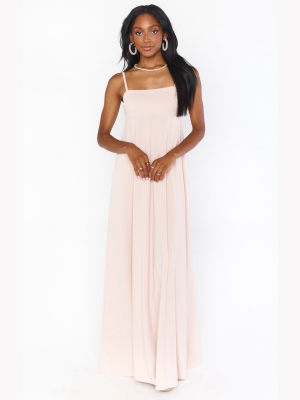 Madrid Gown ~ Dusty Blush Stretch