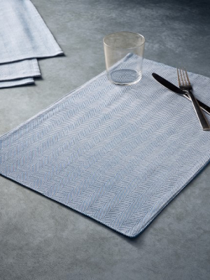 Open Kitchen By Williams Sonoma Herringbone Placemats, Set Of 4