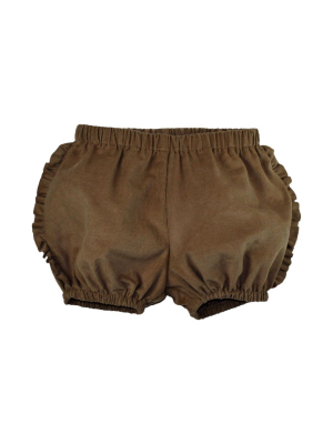 Fawn Babycord Frilly Shorts