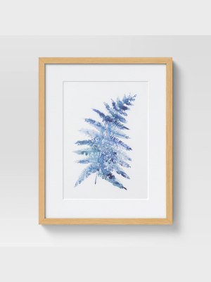 (set Of 2) 16" X 20" Fern Ii Framed Under Glass With Mat - Threshold™