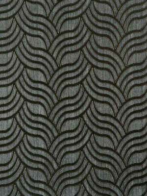 Interlocking Geo Wallpaper In Charcoal And Silver By York Wallcoverings