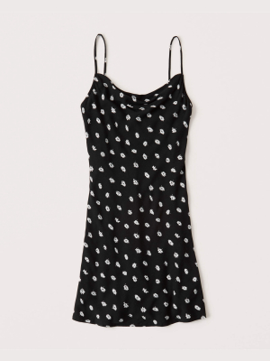 Cowl Neck Slip Dress