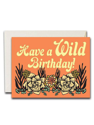 Hbd Wild Succulents Card