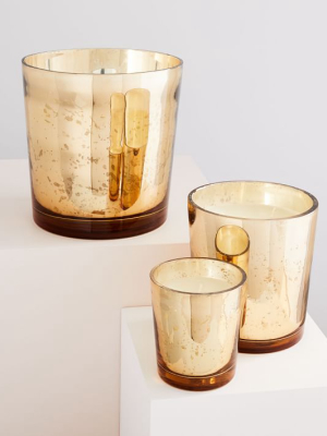 Gold Mercury Candles - Cashmere Tonka (tonka & Sandalwood)