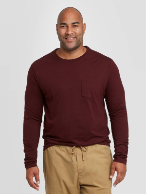 Men's Big & Tall Standard Fit Long Sleeve Novelty T-shirt - Goodfellow & Co™