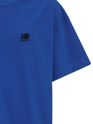 Ami Logo Embroidered T-shirt