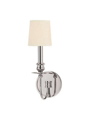 Cohasset 1 Light Wall Sconce Polished Nickel