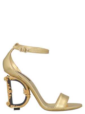 Dolce & Gabbana Baroque Dg Heel Sandals