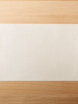 Faux Ivory Leather Placemat