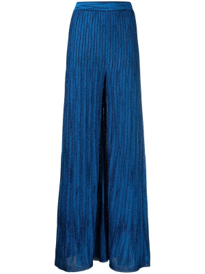 M Missoni Lurex Knit Pleated Trousers